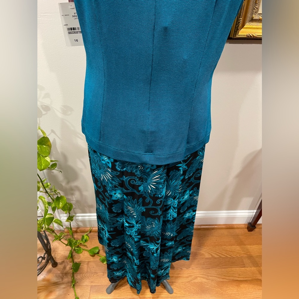 🆕Y2K David Warren ladies vintage 16-2piece skirt and top set-NWT-maxi skirt-moc - Picture 7 of 16